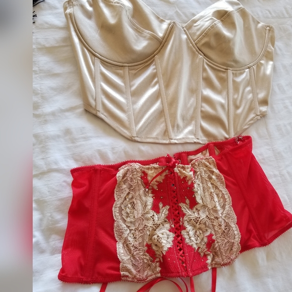 New Victoria's Secret Riley& james corset trainer waist 2 pc medium - Picture 3 of 10